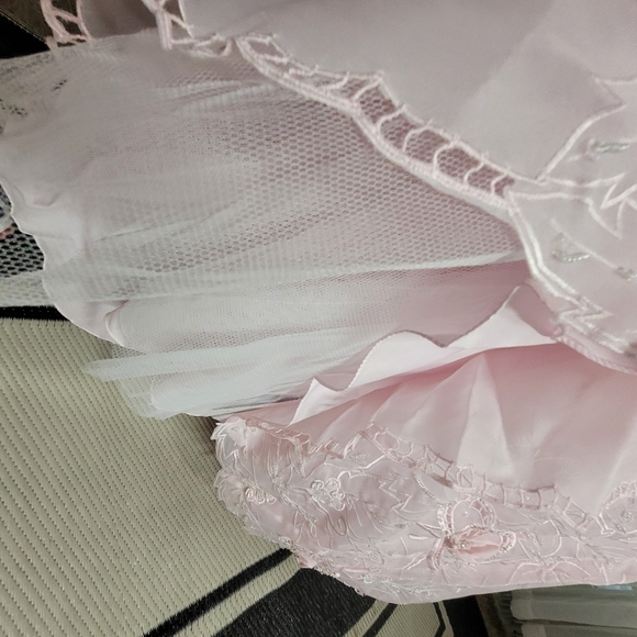 ☆ Boutiqe size 18 bridal maxi gown pink A line embroidered and sequence pink - Picture 7 of 12